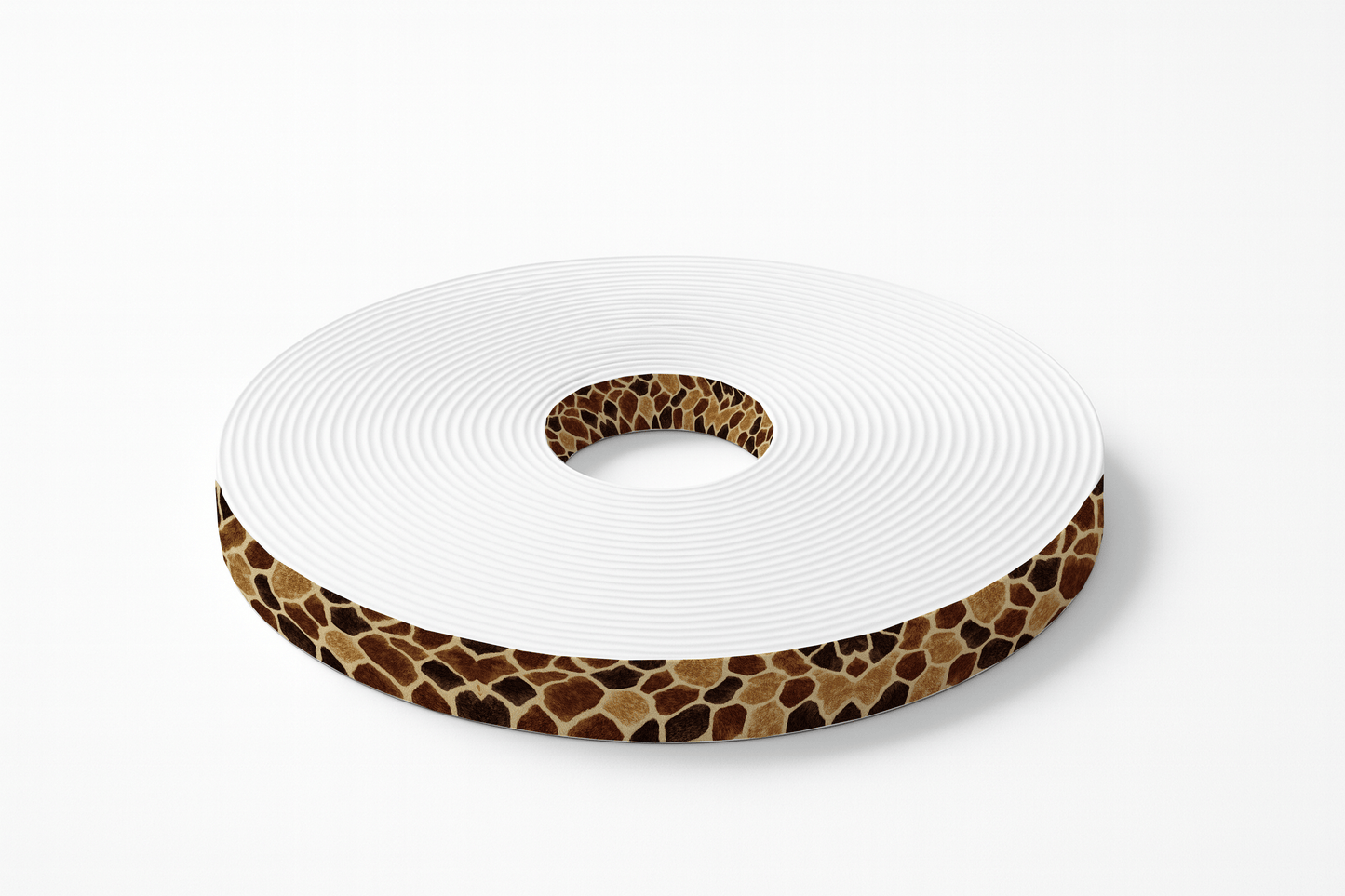 L'atelier du Fourmilier BioThane imprimé au mètre Motif BioThane imprimé UV – Girafe naturel (effet pelage)