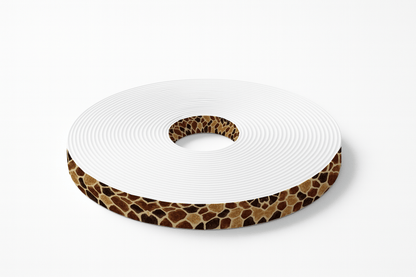 L'atelier du Fourmilier BioThane imprimé au mètre Motif BioThane imprimé UV – Girafe naturel (effet pelage)