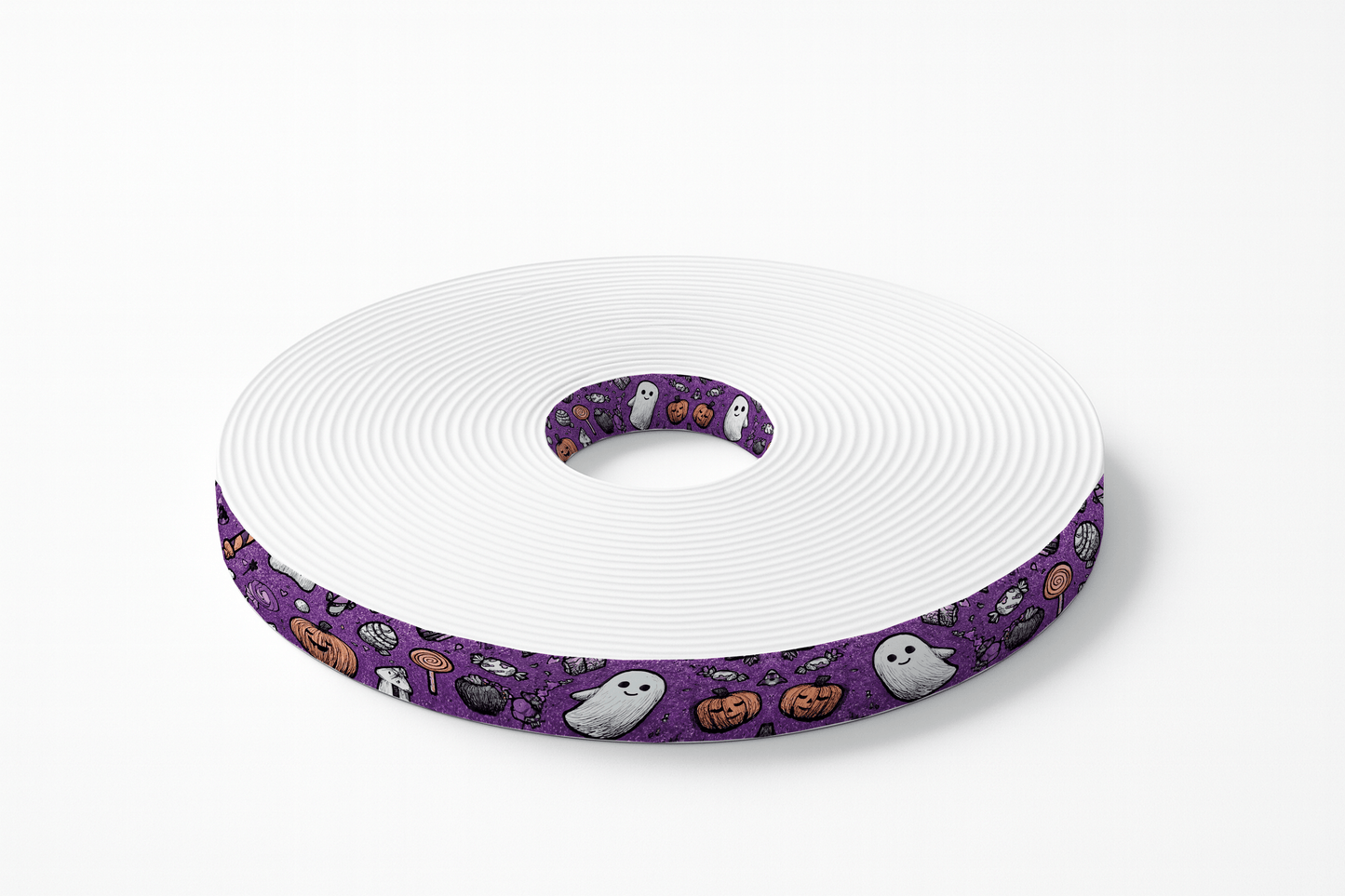 L'atelier du Fourmilier BioThane imprimé au mètre 🍬 Motif BioThane imprimé UV – Halloween Candy Party