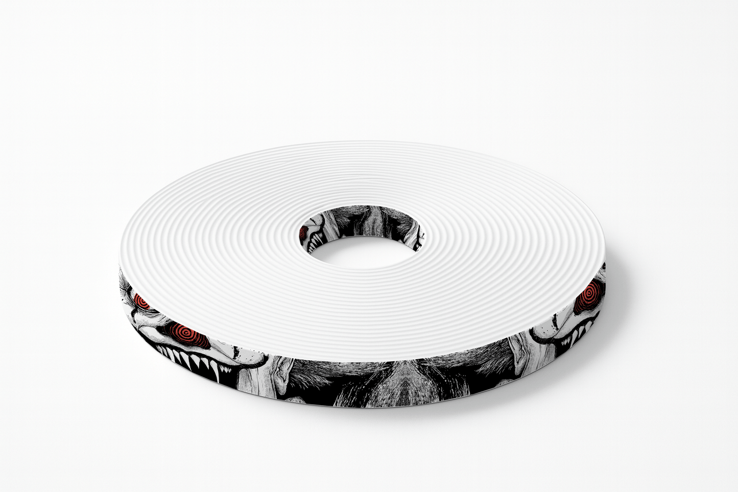 L'atelier du Fourmilier BioThane imprimé au mètre 🩸 Motif BioThane imprimé UV– Masque démoniaque