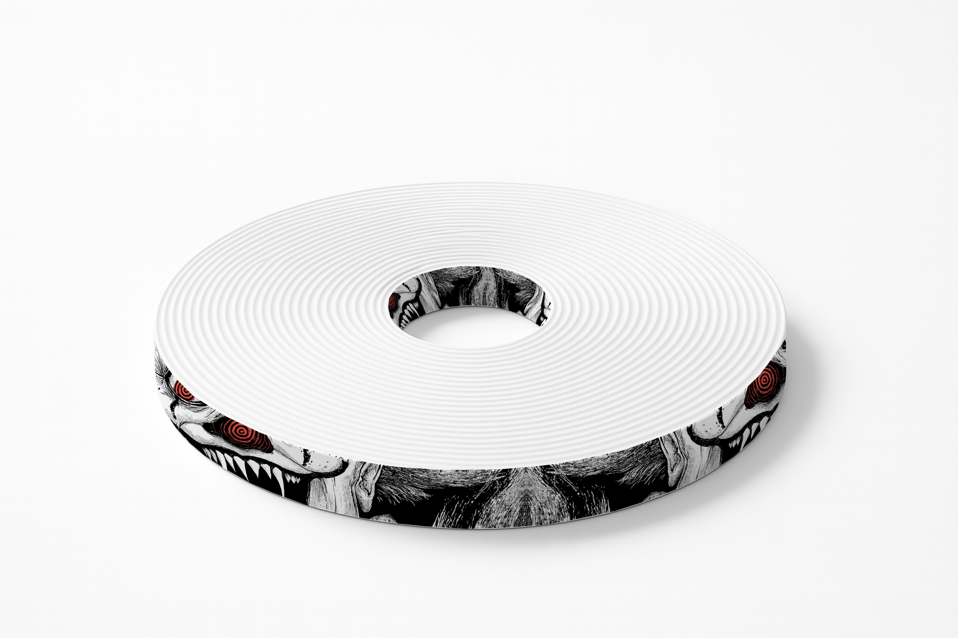 L'atelier du Fourmilier BioThane imprimé au mètre 🩸 Motif BioThane imprimé UV– Masque démoniaque