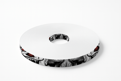 L'atelier du Fourmilier BioThane imprimé au mètre 🩸 Motif BioThane imprimé UV– Masque démoniaque