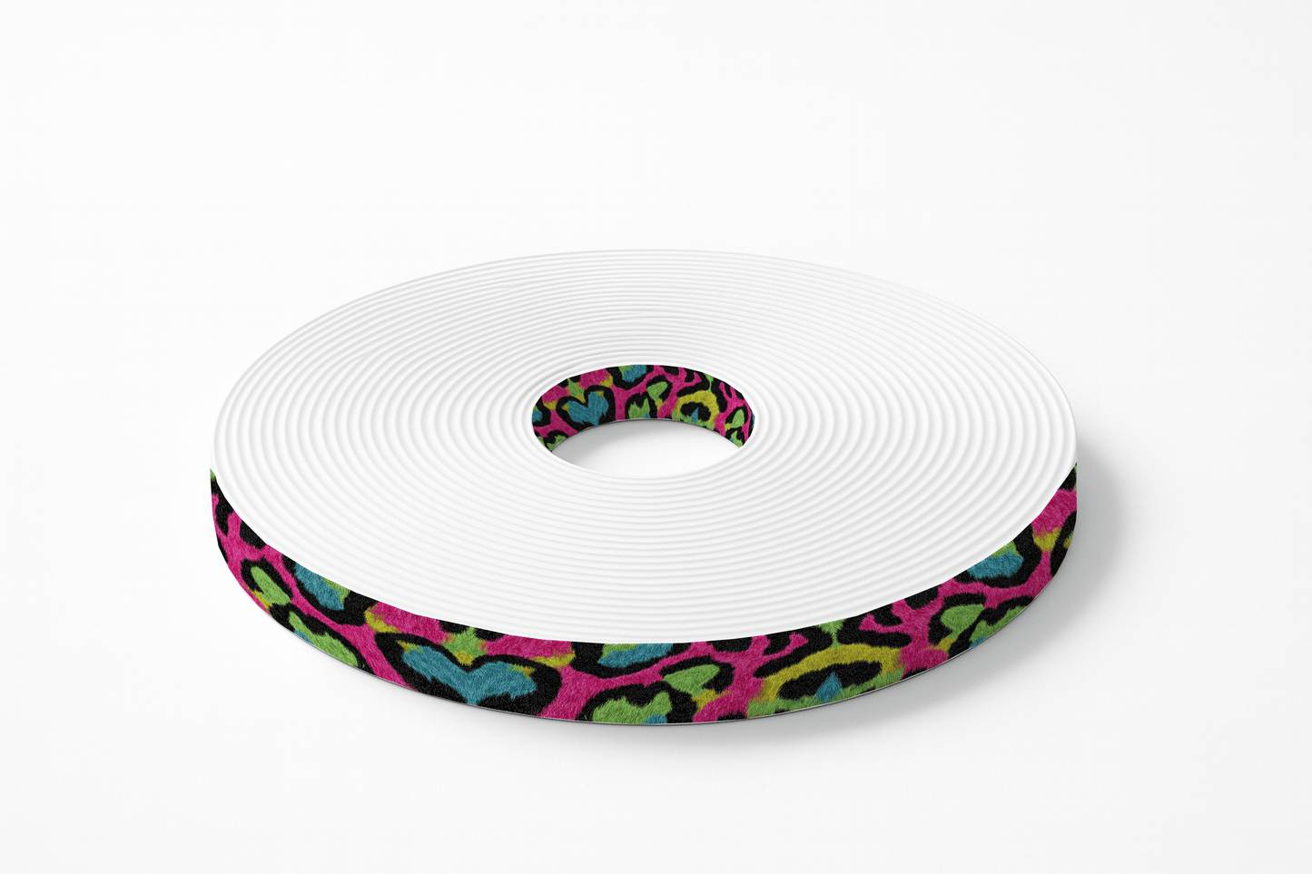 L'atelier du Fourmilier BioThane imprimé au mètre Motif BioThane – Léopard fluo multicolore