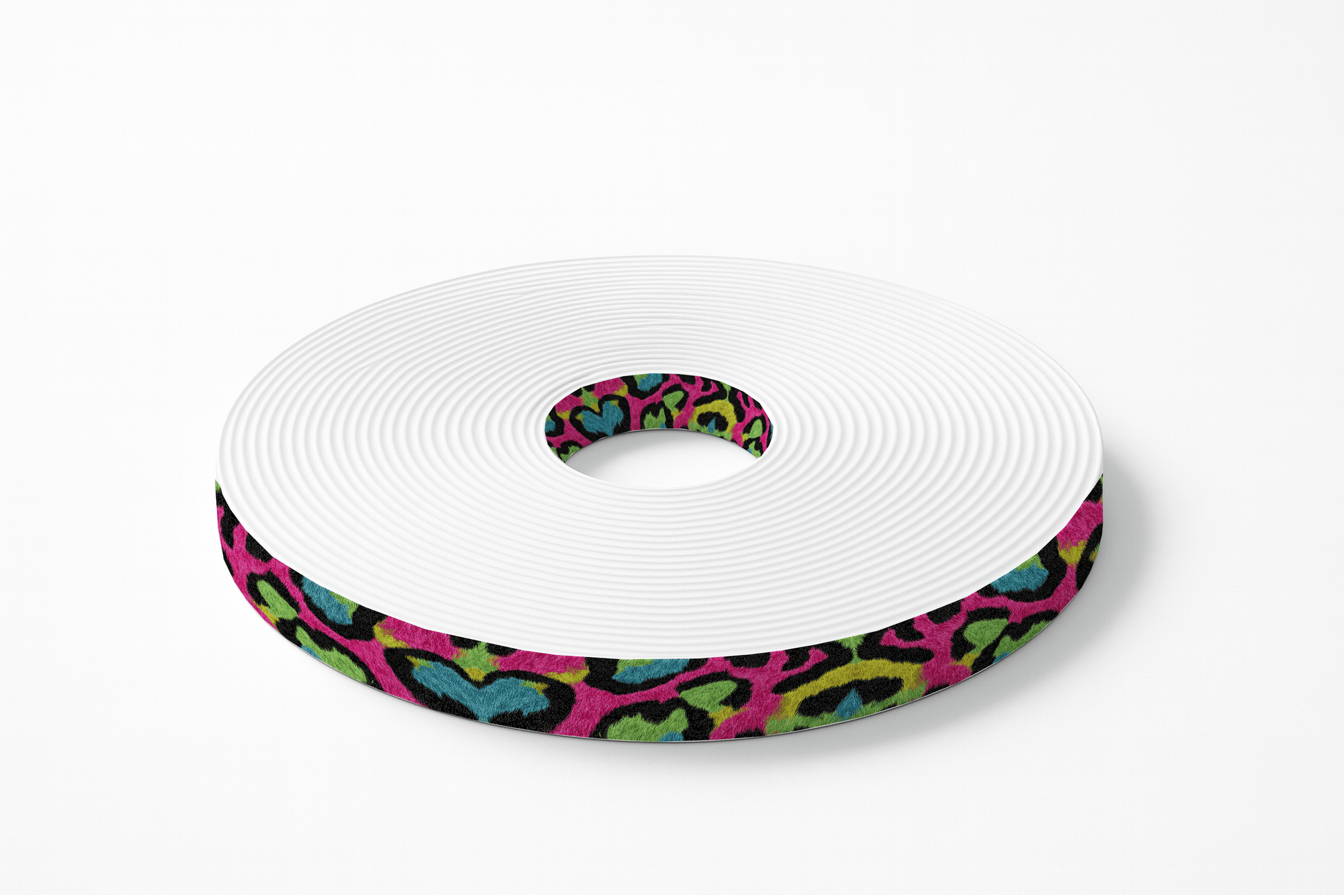 L'atelier du Fourmilier BioThane imprimé au mètre Motif BioThane – Léopard fluo multicolore