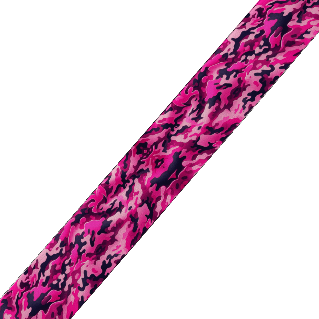 L'atelier du Fourmilier BioThane imprimé au mètre Sangle BioThane imprimée – Motif camouflage rose