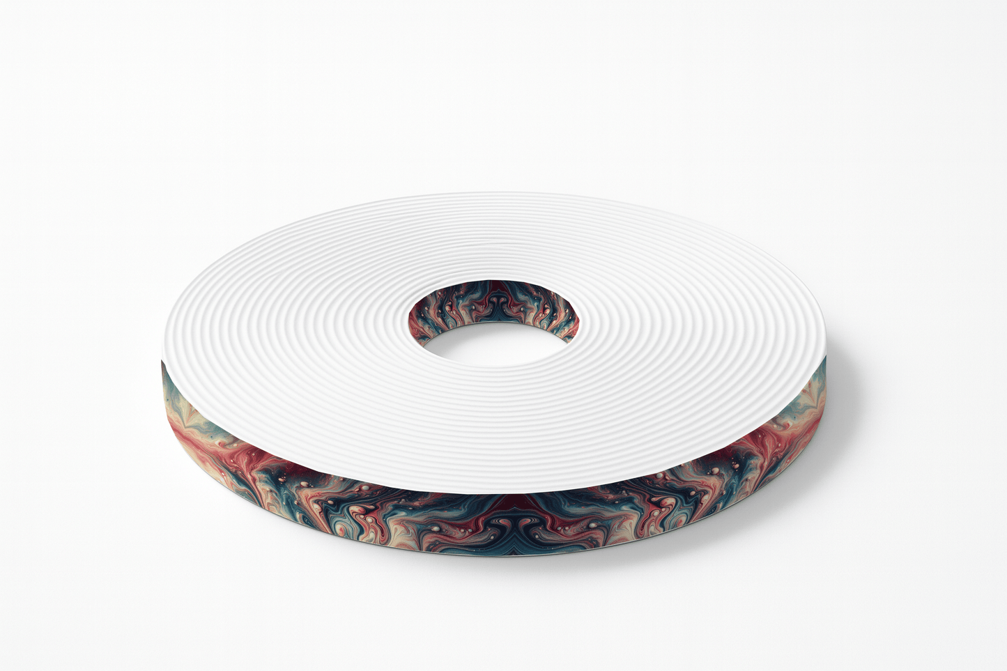 L'atelier du Fourmilier BioThane imprimé au mètre Sangle BioThane imprimée – Motif Marbré Galaxie