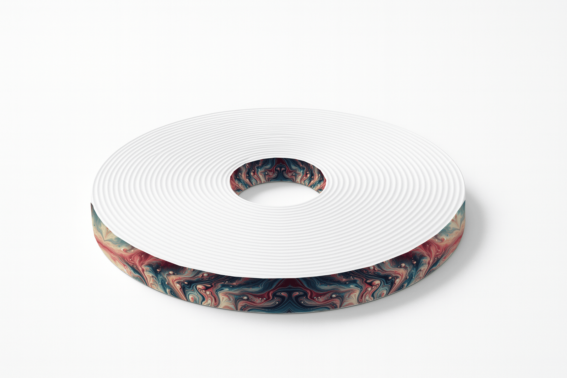 L'atelier du Fourmilier BioThane imprimé au mètre Sangle BioThane imprimée – Motif Marbré Galaxie