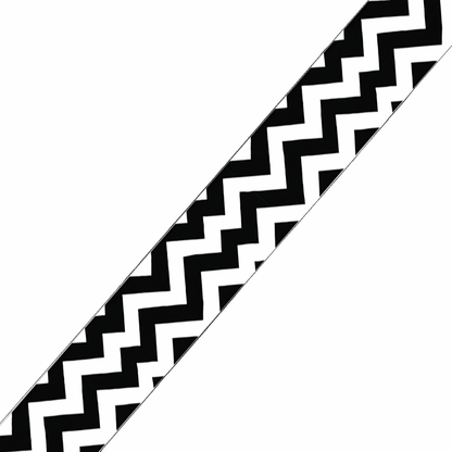 L'atelier du Fourmilier BioThane imprimé au mètre Sangle imprimée au mètre motif zigzag