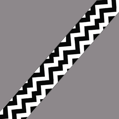 L'atelier du Fourmilier BioThane imprimé au mètre Sangle imprimée au mètre motif zigzag