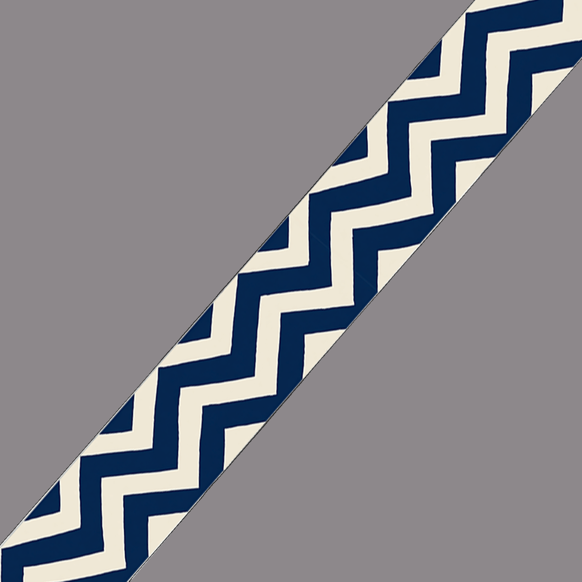 L'atelier du Fourmilier BioThane imprimé au mètre Sangle imprimée chevrons bleus au mètre