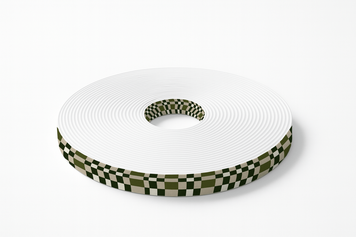 L'atelier du Fourmilier BioThane imprimé au mètre Sangle imprimée tartan au mètre