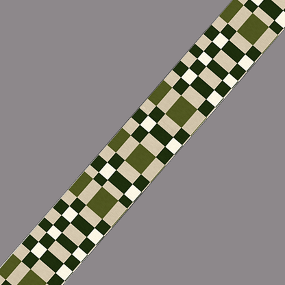 L'atelier du Fourmilier BioThane imprimé au mètre Sangle imprimée tartan au mètre