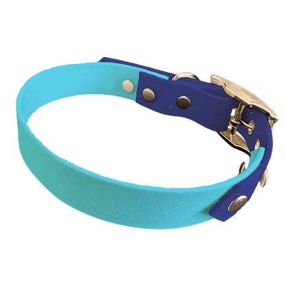 Collier Bicolore en BioThane®  19 mm – coloris personnalisable