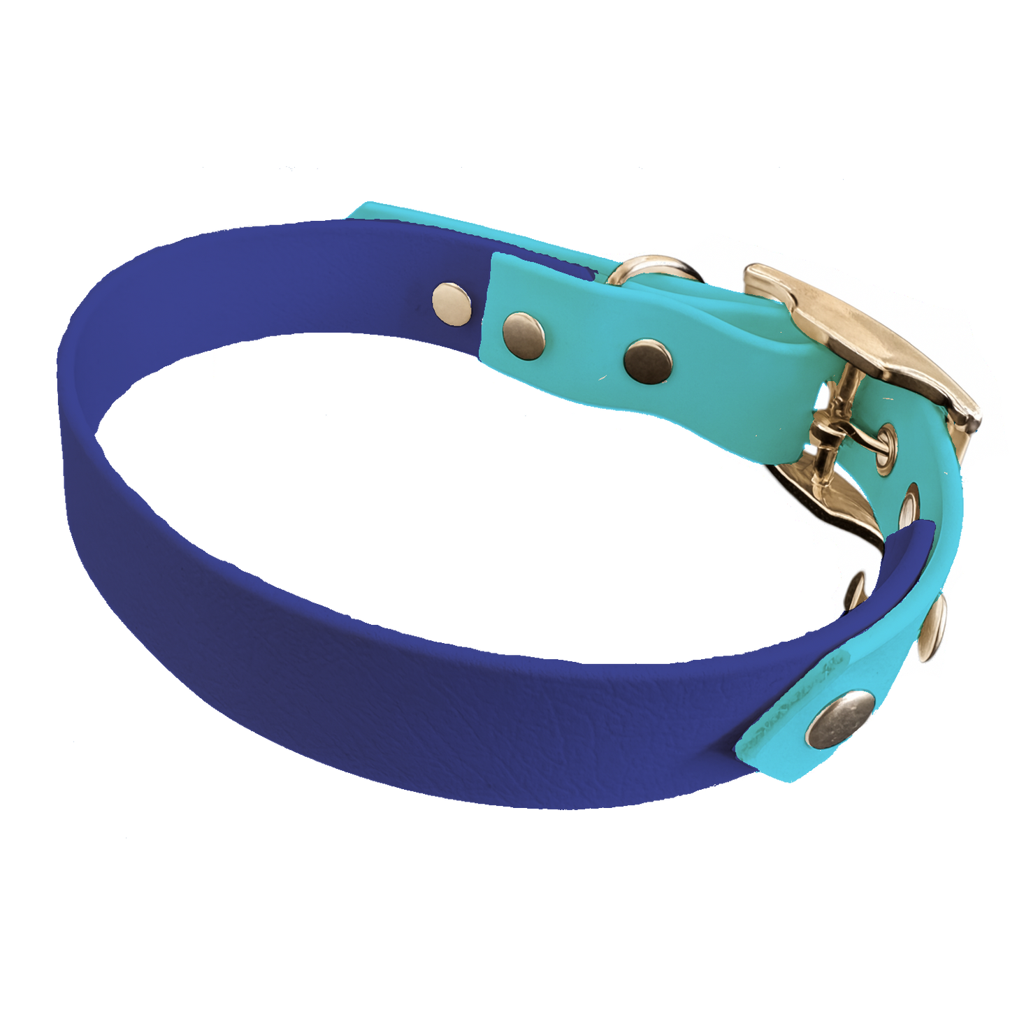 Collier Bicolore en BioThane®  19 mm – coloris personnalisable