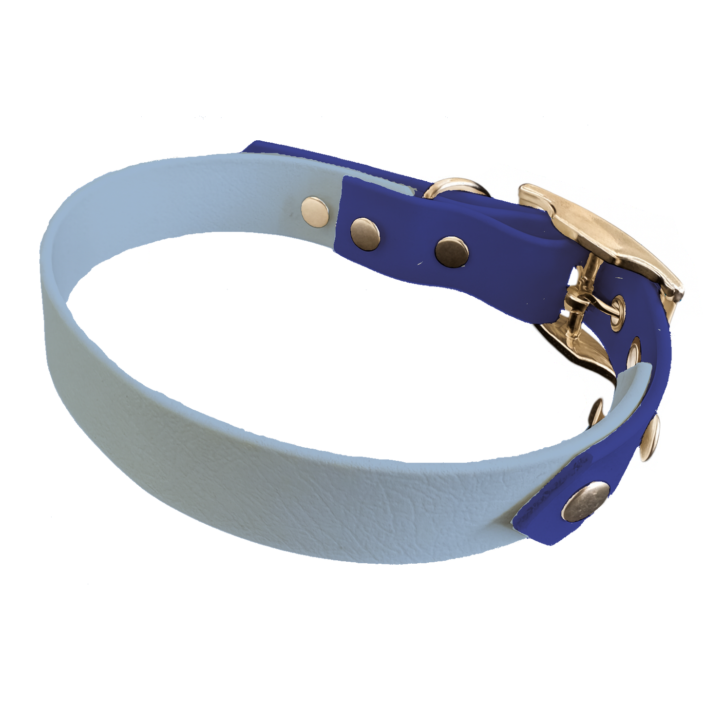 Collier Bicolore en BioThane®  19 mm – coloris personnalisable