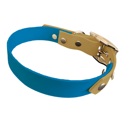 Collier Bicolore en BioThane®  19 mm – coloris personnalisable