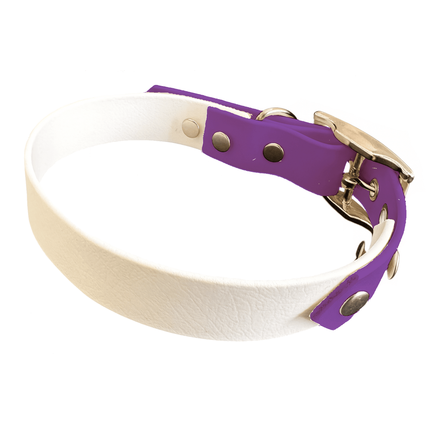 L'atelier du Fourmilier collier bicolore Collier Bicolore en BioThane®  25 mm – coloris personnalisable