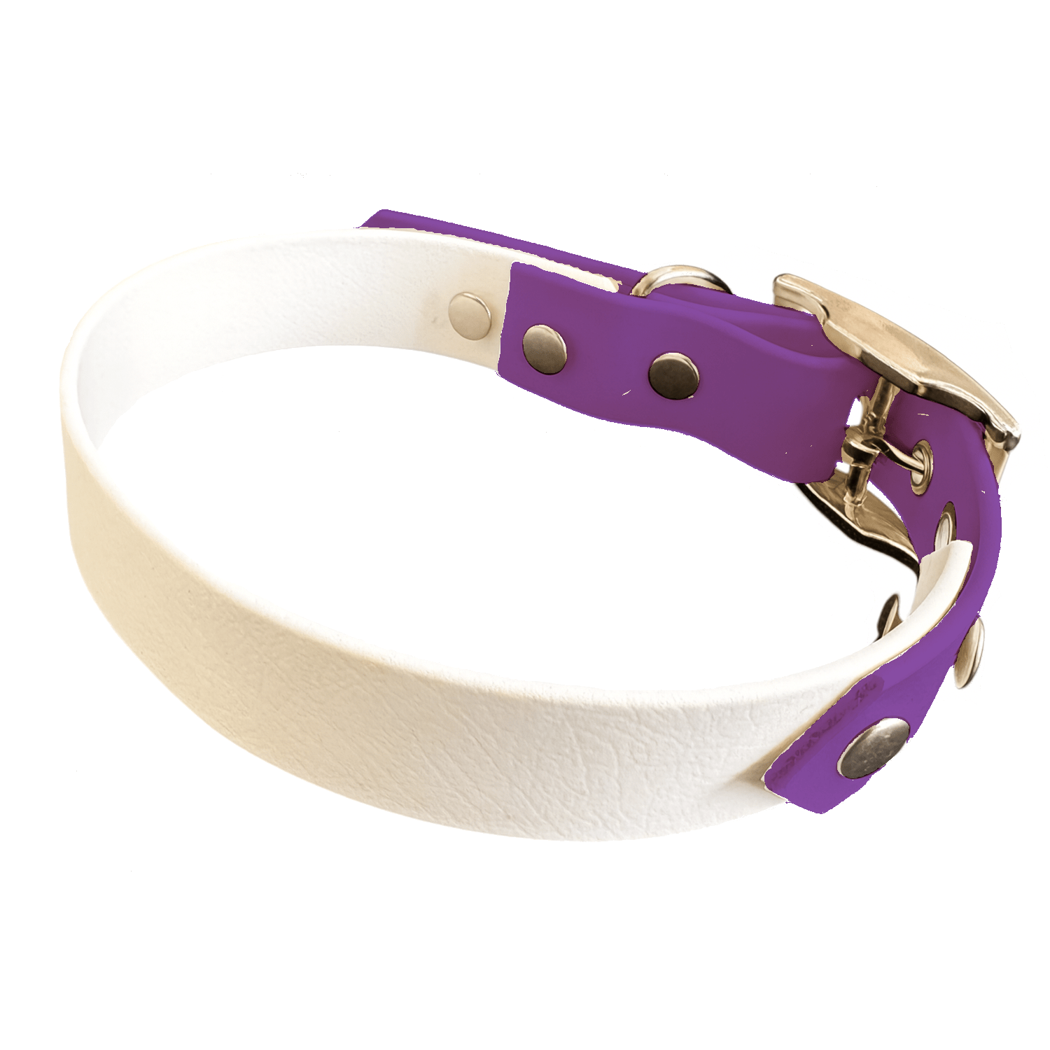 L'atelier du Fourmilier collier bicolore Collier Bicolore en BioThane®  25 mm – coloris personnalisable