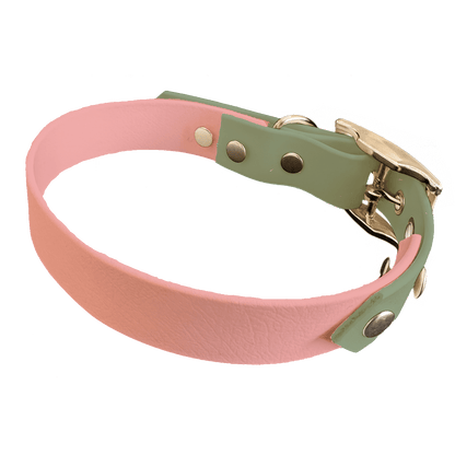 L'atelier du Fourmilier collier bicolore Collier Bicolore en BioThane®  25 mm – coloris personnalisable