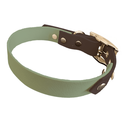 L'atelier du Fourmilier collier bicolore Collier Bicolore en BioThane®  25 mm – coloris personnalisable