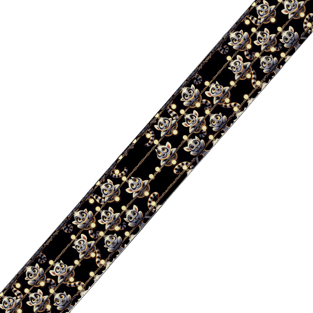 L'atelier du Fourmilier collier bicolore Collier bicolore large pour chien en BioThane® imprimé – Collection animaux pop/kawaii – 38/25 mm