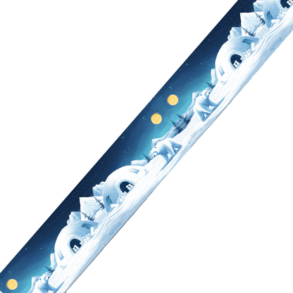 L'atelier du Fourmilier collier bicolore Collier bicolore large pour chien en BioThane® imprimé – Collection animaux sauvages– 38/25 mm