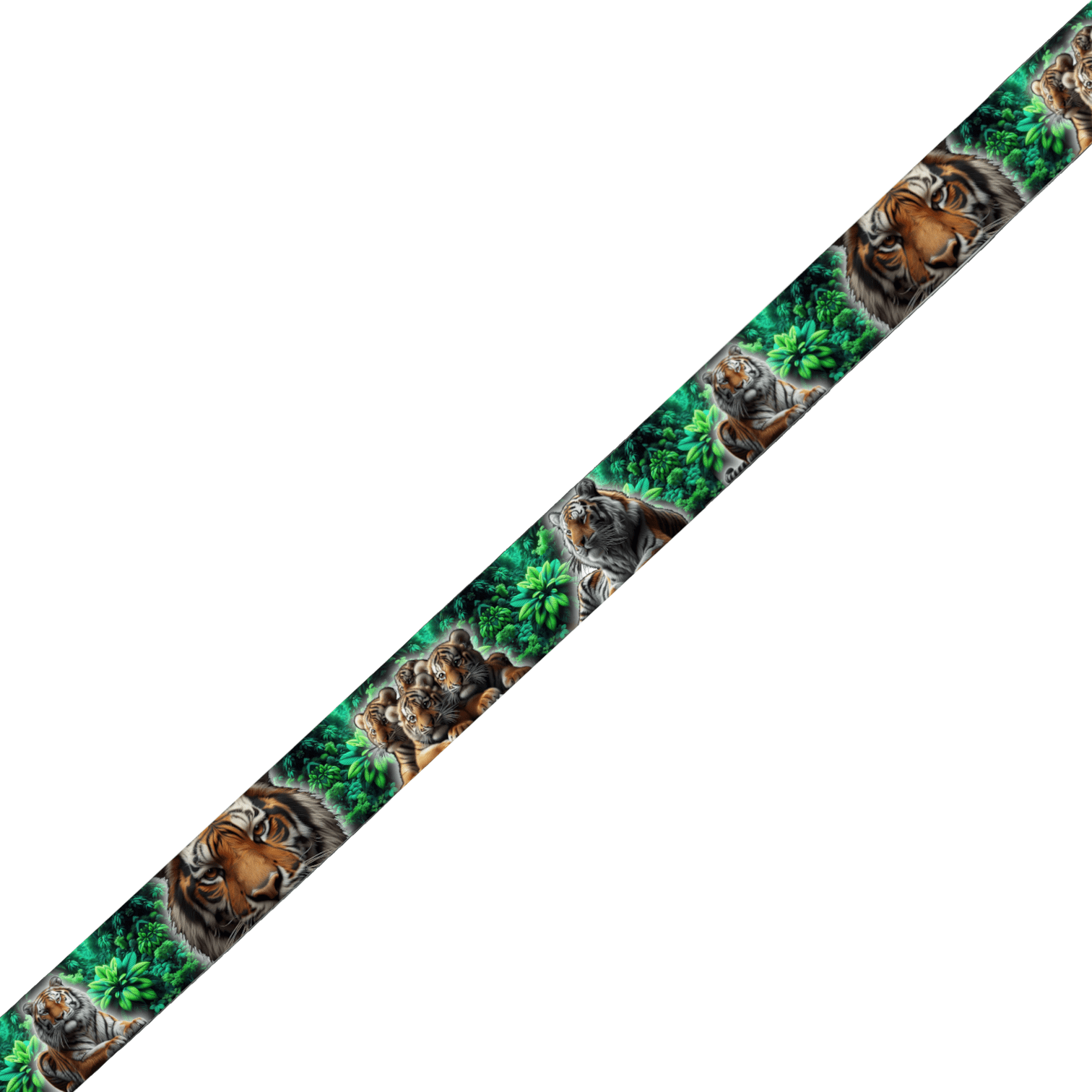 L'atelier du Fourmilier collier bicolore Collier bicolore large pour chien en BioThane® imprimé – Collection animaux sauvages– 38/25 mm
