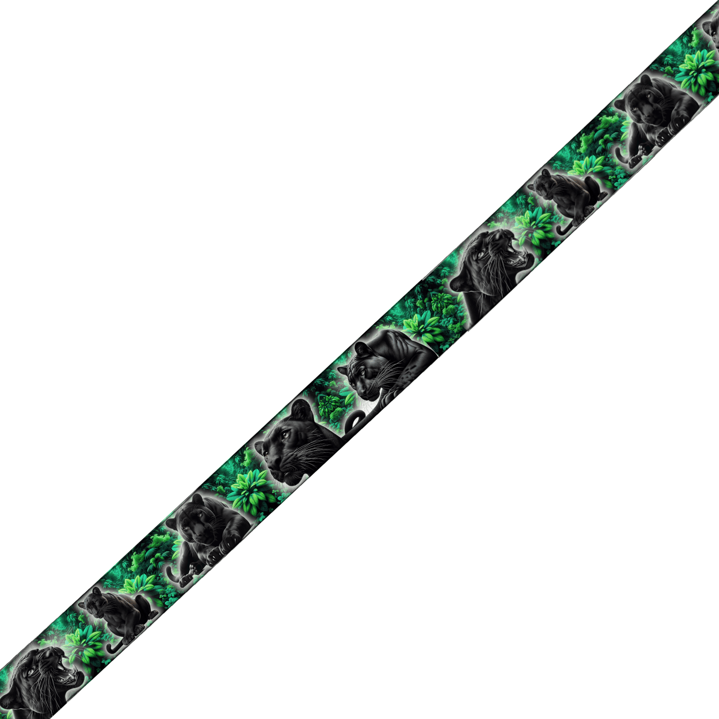 L'atelier du Fourmilier collier bicolore Collier bicolore large pour chien en BioThane® imprimé – Collection animaux sauvages– 38/25 mm