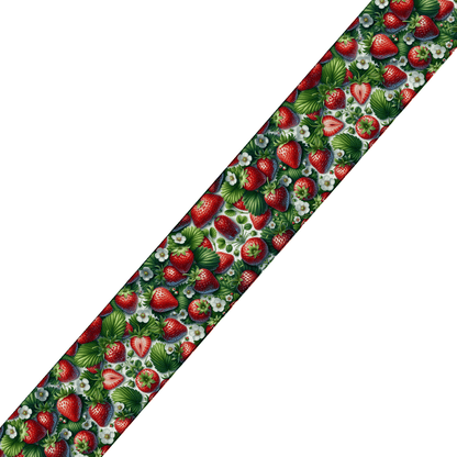 L'atelier du Fourmilier collier bicolore Collier bicolore large pour chien en BioThane® imprimé – Collection gourmandise – 38/25 mm