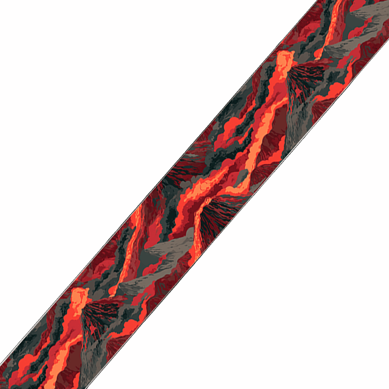 L'atelier du Fourmilier collier bicolore Collier bicolore large pour chien en BioThane® imprimé – Collection paysage– 38/25 mm