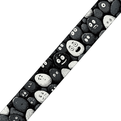 L'atelier du Fourmilier collier bicolore Collier bicolore large pour chien en BioThane® imprimé – Collection pop art– 38/25 mm