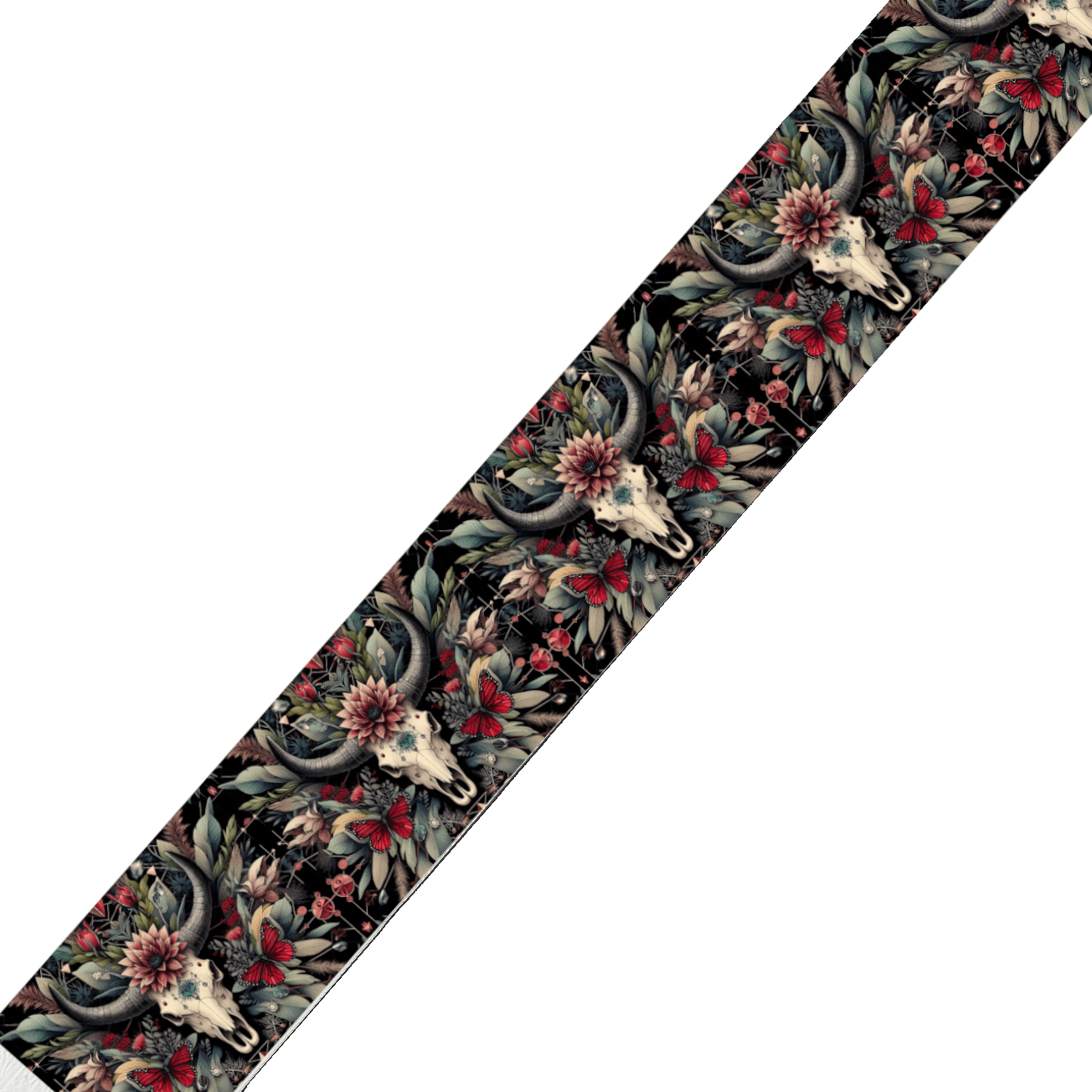 L'atelier du Fourmilier collier bicolore Collier bicolore large pour chien en BioThane® imprimé – Collection Tribal – 38/25 mm