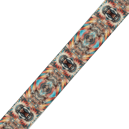 L'atelier du Fourmilier collier bicolore Collier bicolore large pour chien en BioThane® imprimé – Collection Tribal – 38/25 mm