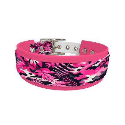 L'atelier du Fourmilier collier double 13 Collier double large pour chien en BioThane® imprimé – Collection camouflage– 38/25 mm