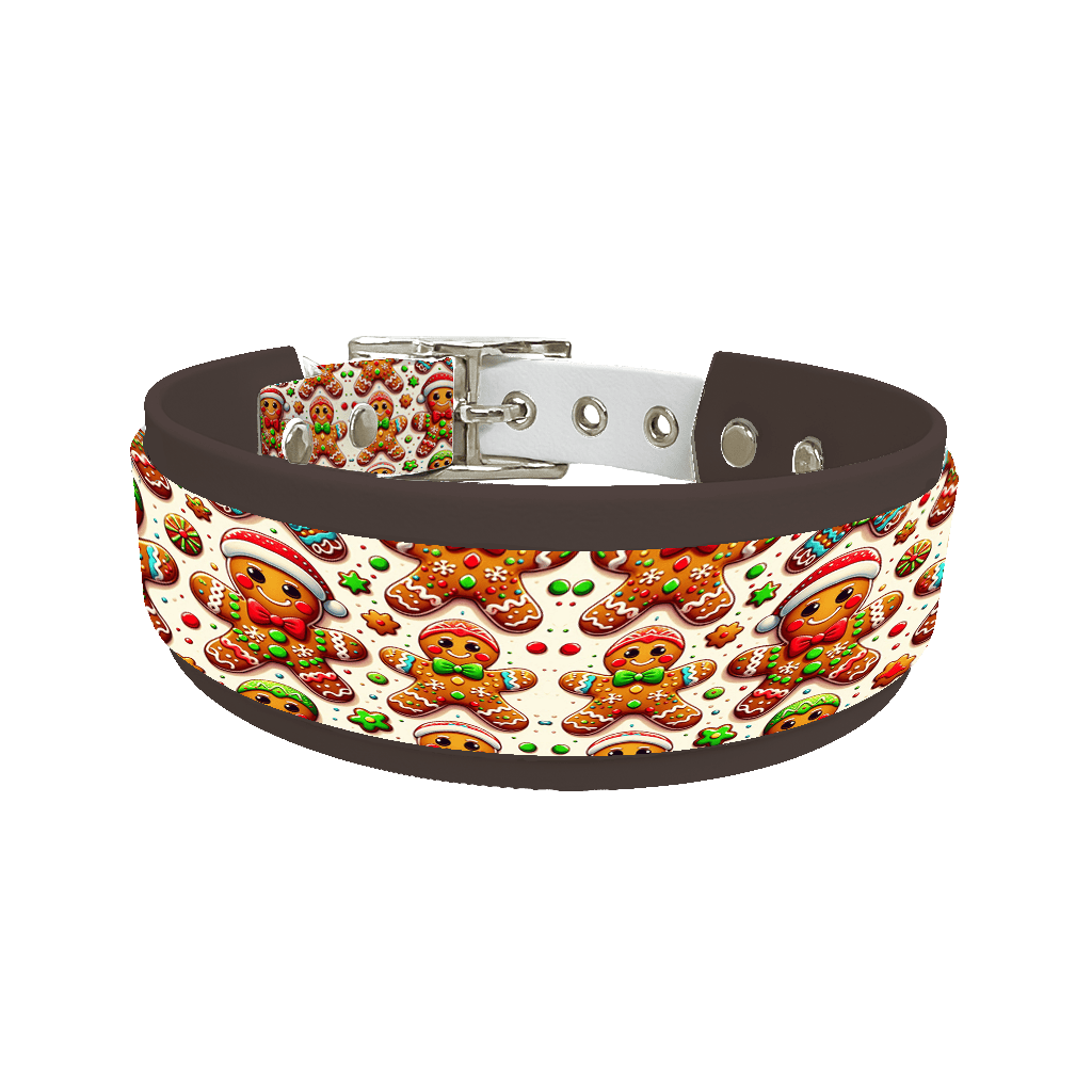 L'atelier du Fourmilier collier double 145 Colliers doubles pour chien – Collection Hiver & Noël (25 mm / 38 mm)