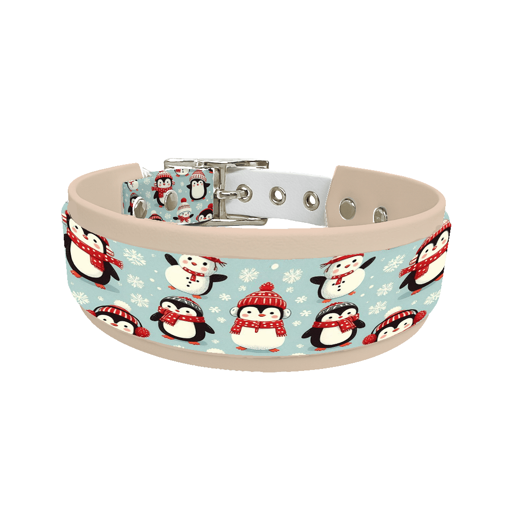 L'atelier du Fourmilier collier double 147 Colliers doubles pour chien – Collection Hiver & Noël (25 mm / 38 mm)