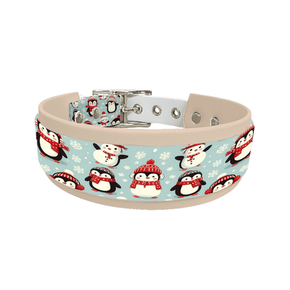 L'atelier du Fourmilier collier double 147 Colliers doubles pour chien – Collection Hiver & Noël (25 mm / 38 mm)