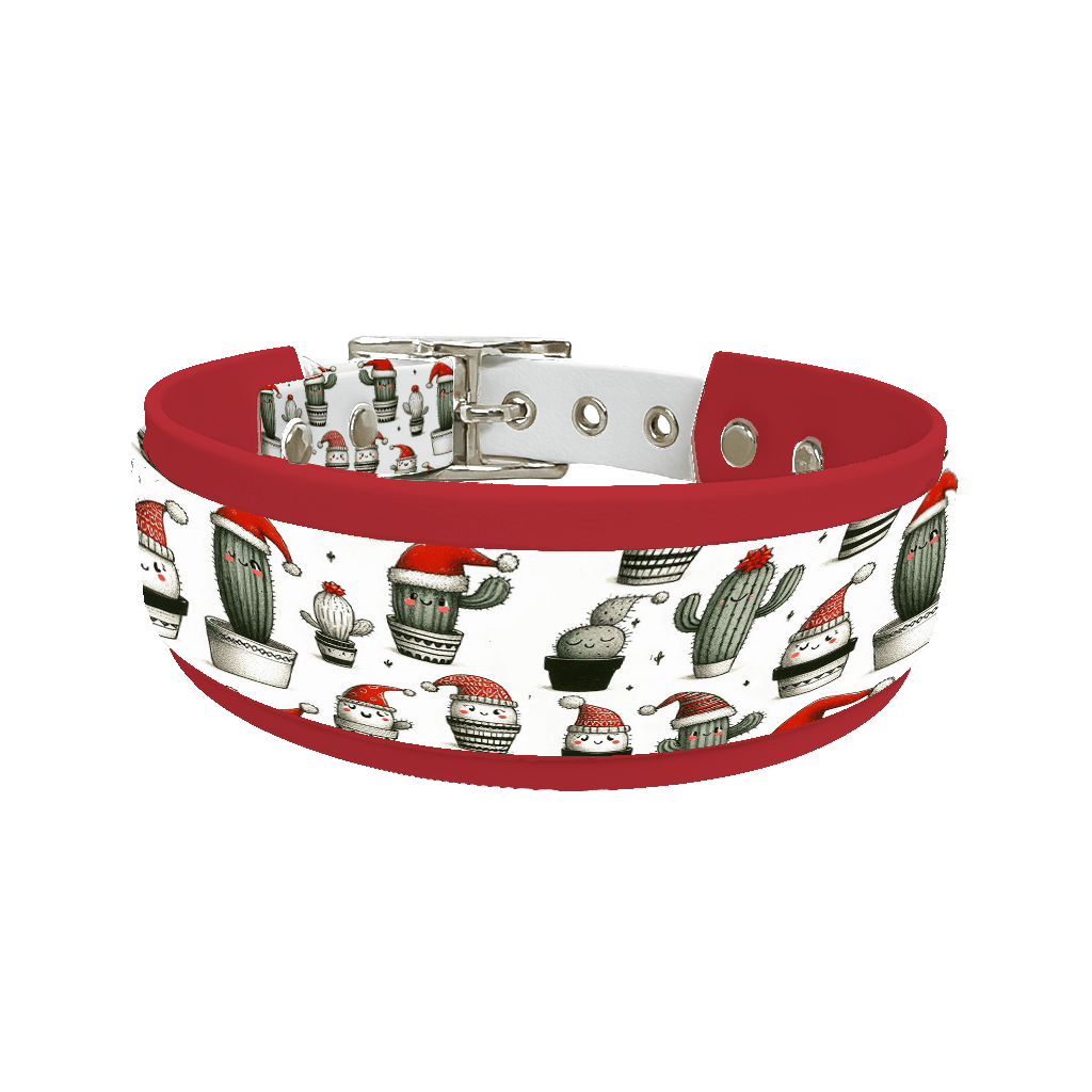 L'atelier du Fourmilier collier double 148 Colliers doubles pour chien – Collection Hiver & Noël (25 mm / 38 mm)