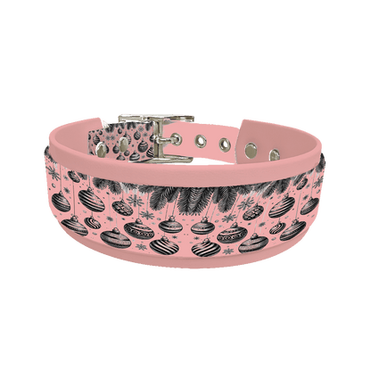 L'atelier du Fourmilier collier double 163ROG Colliers doubles pour chien – Collection Hiver & Noël (25 mm / 38 mm)