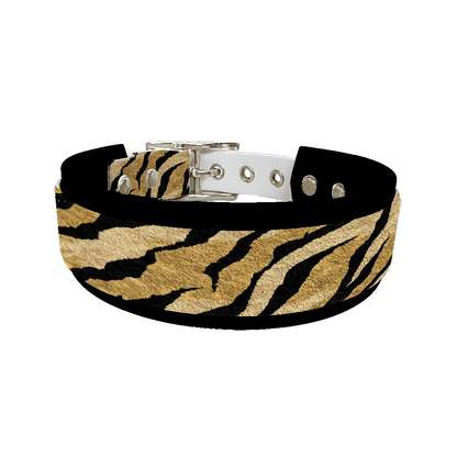 L'atelier du Fourmilier collier double 264 Collier double large pour chien en BioThane® imprimé – Collection fourrures et pelages – 38/25 mm
