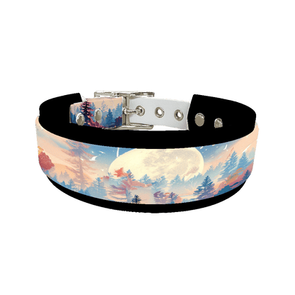 L'atelier du Fourmilier collier double 295 Collier double large pour chien en BioThane® imprimé – Collection paysage– 38/25 mm