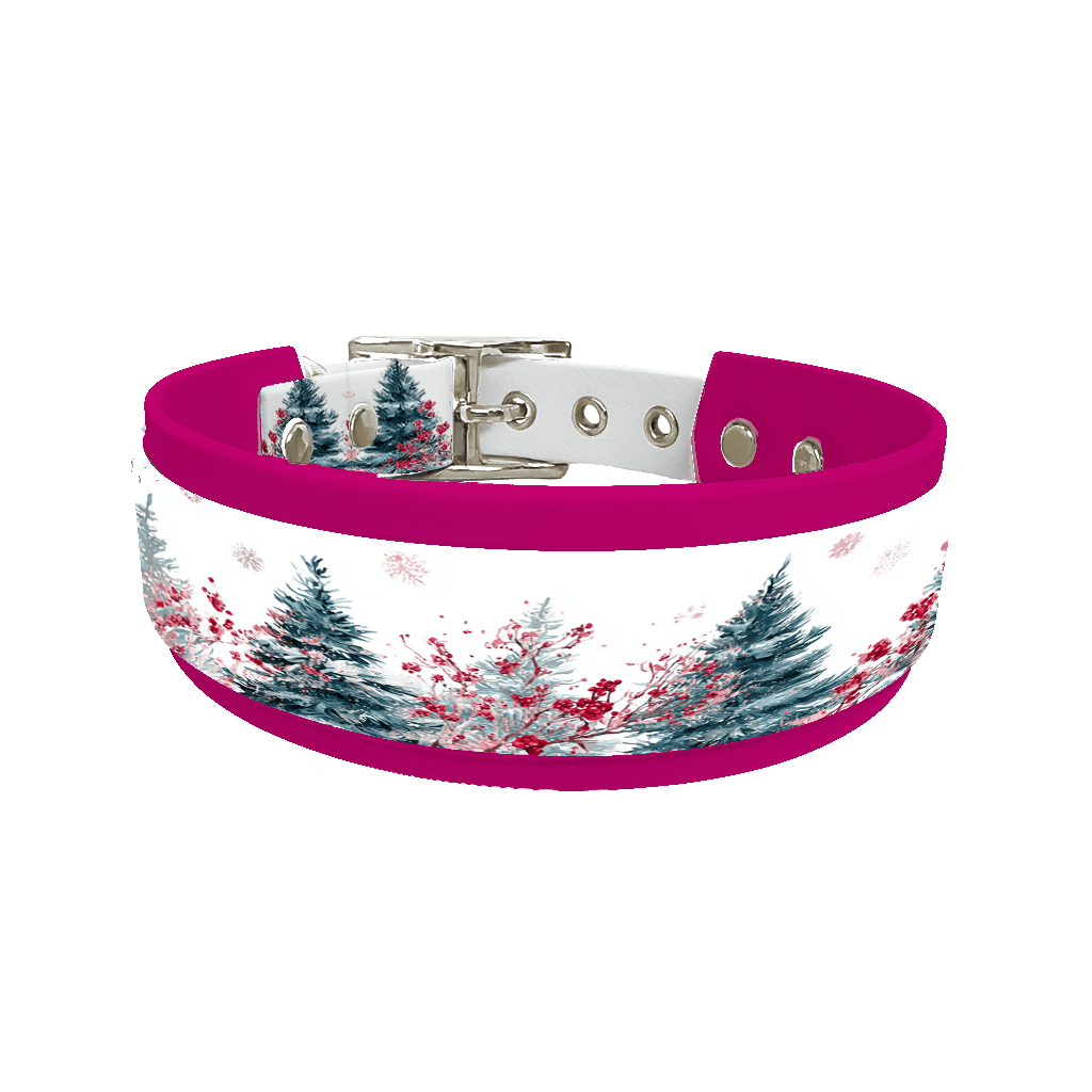 L'atelier du Fourmilier collier double 309 Colliers doubles pour chien – Collection Hiver & Noël (25 mm / 38 mm)