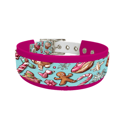 L'atelier du Fourmilier collier double 313 Colliers doubles pour chien – Collection Hiver & Noël (25 mm / 38 mm)