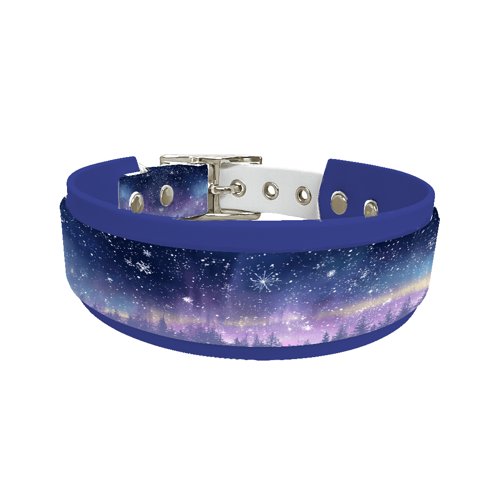 L'atelier du Fourmilier collier double 316 Colliers doubles pour chien – Collection Hiver & Noël (25 mm / 38 mm)