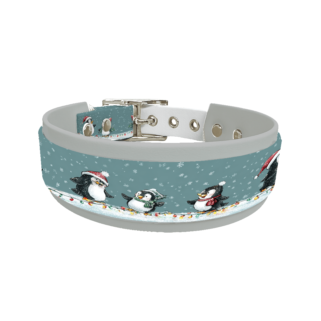 L'atelier du Fourmilier collier double 321 Colliers doubles pour chien – Collection Hiver & Noël (25 mm / 38 mm)