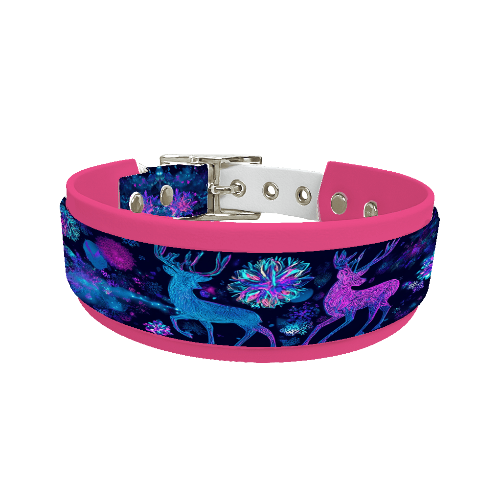 L'atelier du Fourmilier collier double 323 Colliers doubles pour chien – Collection Hiver & Noël (25 mm / 38 mm)