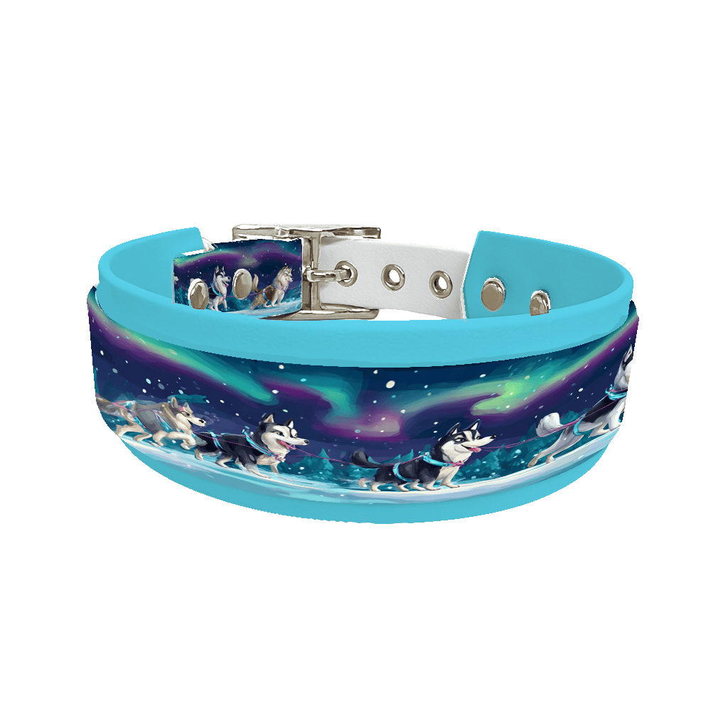 L'atelier du Fourmilier collier double 326 Colliers doubles pour chien – Collection Hiver & Noël (25 mm / 38 mm)