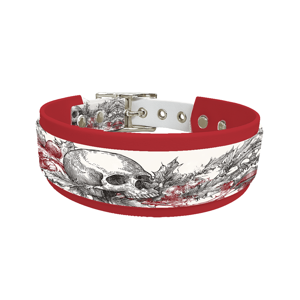 L'atelier du Fourmilier collier double 327 Colliers doubles pour chien – Collection Hiver & Noël (25 mm / 38 mm)