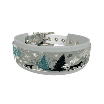 L'atelier du Fourmilier collier double 329 Colliers doubles pour chien – Collection Hiver & Noël (25 mm / 38 mm)