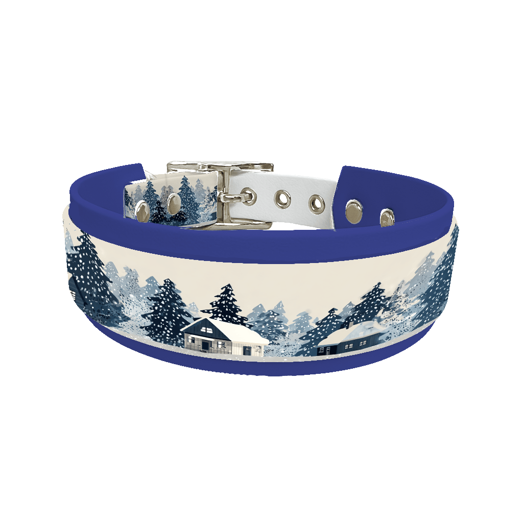 L'atelier du Fourmilier collier double 330 Colliers doubles pour chien – Collection Hiver & Noël (25 mm / 38 mm)